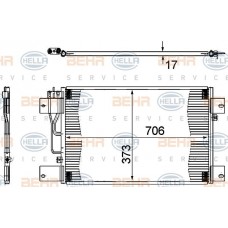 Ψυγείο A/C (Εξωτερικό) BMW Z4 2003 - 2005 ( E85 ) HELLA 8