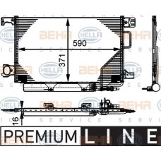 Ψυγείο A/C (Εξωτερικό) MERCEDES C CLASS 2000 - 2003 ( W203 ) HELLA 8FC 351 317-501
