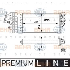 Ψυγείο Καλοριφέρ PEUGEOT 307 2001 - 2005 ( 3A ) ( 3C ) HELLA 8FH 351 311-261