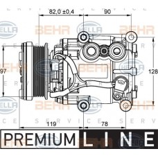Συμπιεστής A/C (Κομπρέσορας) MAZDA 2 2003 - 2005 ( DY ) HELLA 8FK 351 113-311