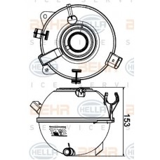 Δοχείο Διαστολής Νερού VW GOLF 2004 - 2008 ( Mk5 ) HELLA 8MA 376 702-434