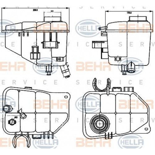 Δοχείο Διαστολής Νερού MERCEDES C CLASS 2000 - 2003 ( W203 ) HELLA 8MA 376 755-221 Δοχείο Διαστολής Νερού MERCEDES C CLASS 2000 - 2003 ( W203 ) HELLA 8MA 376 755-221