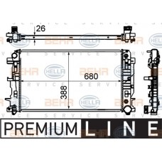 Ψυγείο Νερού MERCEDES SPRINTER 2006 - 2013 ( 906 ) HELLA 8MK 376 701-011