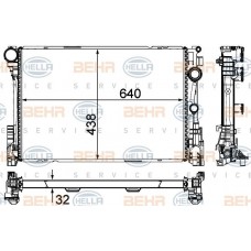 Ψυγείο Νερού MERCEDES E CLASS 2009 - 2012 ( W212 ) HELLA 8