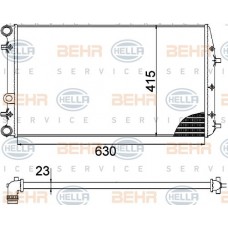 Ψυγείο Νερού VW FOX 2005 - 2012 ( 5Z1 ) HELLA 8MK 376 717-704
