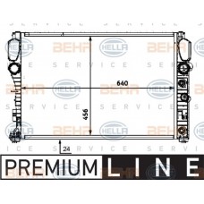 Ψυγείο Νερού MERCEDES E CLASS 2002 - 2006 ( W211 ) HELLA 8MK 376 718-021