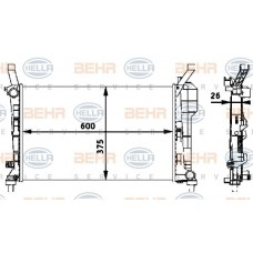 Ψυγείο Νερού MERCEDES A CLASS 2004 - 2008 ( W169 ) HELLA 8MK 376 721-024