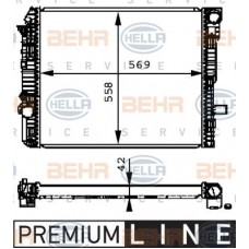 Ψυγείο Νερού VW GOLF 1992 - 1998 ( Mk3 ) HELLA 8