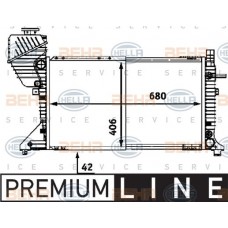 Ψυγείο Νερού MERCEDES SPRINTER 1995 - 2000 ( 901 ) ( 902 ) ( 903 ) HELLA 8MK 376 721-631
