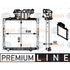 Ψυγείο Νερού NISSAN PRIMERA 2002 - 2007 ( P12 ) HELLA 8