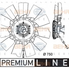 Βεντιλατέρ A/C BMW 3 Series 1990 - 1995 ( E36 ) HELLA 8MV 376 757-151