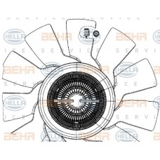Βεντιλατέρ A/C BMW 3 Series 1990 - 1995 ( E36 ) HELLA 8