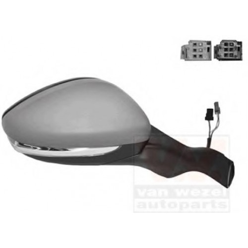 Καθρέπτης Ηλεκτρικός Θερμαινόμενος Ηλεκτρικά Ανακλινόμενος Βαφόμενος Με Φλας PEUGEOT 208 2015 - ( F/L ) Δεξιά 629107501