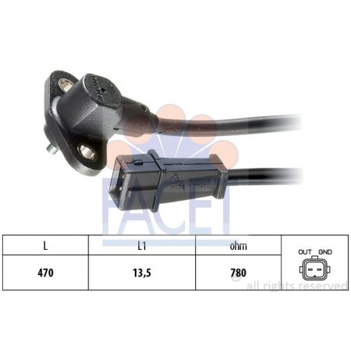 Αισθητήρας Στροφάλου/Εκεντροφόρου Παλμοδότης FIAT UNO 1983 - 1989 ( 146 ) FACET 9.0003 Αισθητήρας Στροφάλου/Εκεντροφόρου Παλμοδότης FIAT UNO 1983 - 1989 ( 146 ) FACET 9.0003