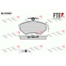 Τακάκια Σετ VW GOLF 1984 - 1992 ( Mk2 ) FTE BL1034A3