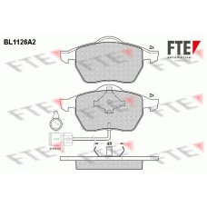 Τακάκια Σετ AUDI 100 1991 - 1995 ( 4A ) ( C4 ) FTE BL1126A2