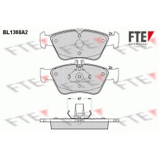 Τακάκια Σετ MERCEDES C CLASS 1993 - 1995 ( W202 ) FTE BL1368A2