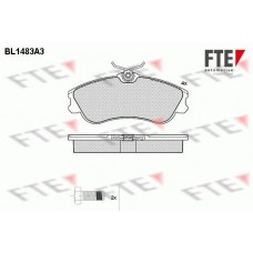 Τακάκια Σετ PEUGEOT 206 2000 - 2008 ( CC ) FTE BL1483A3