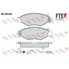 Τακάκια Σετ RENAULT KANGOO 1998 - 2003 ( KC ) FTE BL1652A4