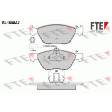 Τακάκια Σετ FIAT BRAVA 1995 - 2003 ( 182 ) FTE BL1658A2