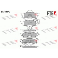 Τακάκια Σετ MERCEDES M-CLASS 1998 - 2002 ( W163 ) FTE BL1681A2
