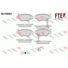 Τακάκια Σετ OPEL ASTRA 1998 - 2004 ( G ) FTE BL1684A2