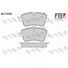 Τακάκια Σετ MERCEDES C CLASS 2000 - 2003 ( W203 ) FTE BL1731A4