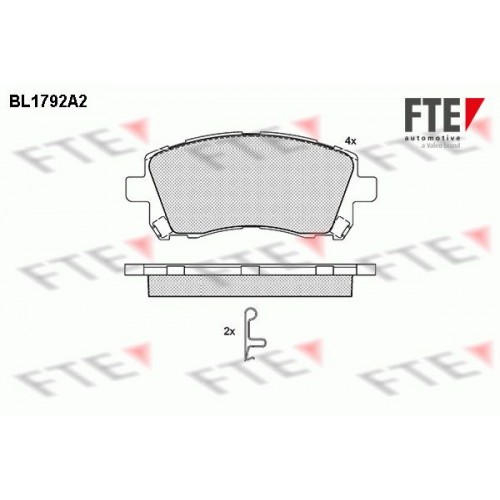Τακάκια Σετ SUBARU FORESTER 2000 - 2002 ( SF ) FTE BL1792A2