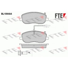 Τακάκια Σετ PEUGEOT 807 2002 - 2014 ( E ) FTE BL1894A4