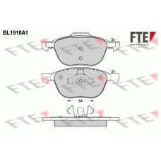 Τακάκια Σετ MAZDA 3 2004 - 2006 ( BK ) FTE BL1910A1