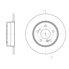 Δισκόπλακες MERCEDES C CLASS 2000 - 2003 ( W203 ) WOKING D6467.00
