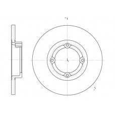 Δισκόπλακες CHEVROLET-DAEWOO MATIZ 2001 - 2005 ( M150 ) WOKING D6606.00
