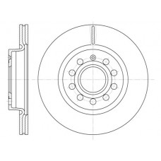 Δισκόπλακες VW GOLF 2004 - 2008 ( Mk5 ) WOKING D6647.10