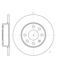 Δισκόπλακες OPEL CORSA 2000 - 2004 ( C ) WOKING D6664.00