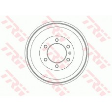 Ταμπούρο ISUZU D-MAX ( 8DH ) 2002 - 2007 TRW DB4451