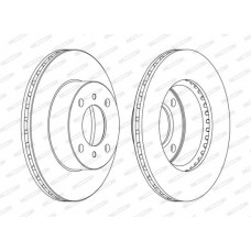 Δισκόπλακες MITSUBISHI LANCER 1992 - 1995 ( CB ) FERODO DDF1005C