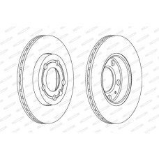 Δισκόπλακες SKODA FABIA 2000 - 2004 ( 6Y ) FERODO DDF1164C