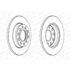 Δισκόπλακες AUDI A4 2005 - 2008 ( 8E )( 8H ) FERODO DDF1425C