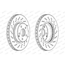 Δισκόπλακες MERCEDES SL 2003 - 2008 ( R230) FERODO DDF1427