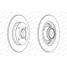 Δισκόπλακες PEUGEOT 207 2006 - 2009 FERODO DDF1560-1