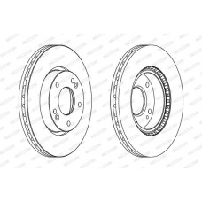 Δισκόπλακες HYUNDAI i30 2007 - 2012 FERODO DDF1619C