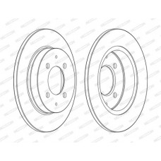 Δισκόπλακες MITSUBISHI COLT 2005 - 2008 ( CZ ) FERODO DDF1622C