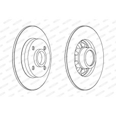 Δισκόπλακες PEUGEOT 308 2008 - 2012 FERODO DDF1696C-1