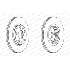 Δισκόπλακες RENAULT MEGANE 2008 - 2014 FERODO DDF1728C