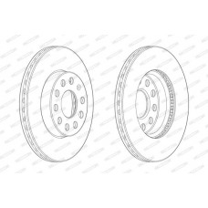 Δισκόπλακες SEAT LEON 2013 - 2016 FERODO DDF2400C-1