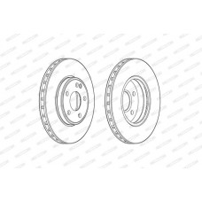 Δισκόπλακες MERCEDES A CLASS 2012 - 2015 ( W176 ) FERODO DDF2460C