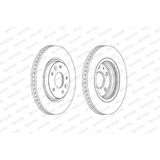 Δισκόπλακες NISSAN QASHQAI 2013 - 2017 FERODO DDF2466C