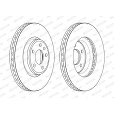 Δισκόπλακες AUDI A4 2015 - ( 8W, B9 ) FERODO DDF2596C-1