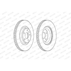 Δισκόπλακες AUDI A4 2015 - ( 8W, B9 ) FERODO DDF2597C-1