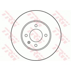 Δισκόπλακες VW GOLF 1984 - 1992 ( Mk2 ) TRW DF1533